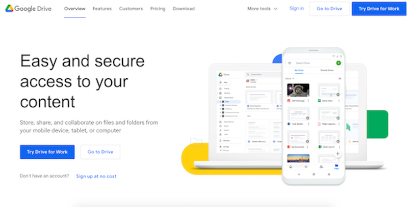 must-have tools to manage remote teams: Google Drive