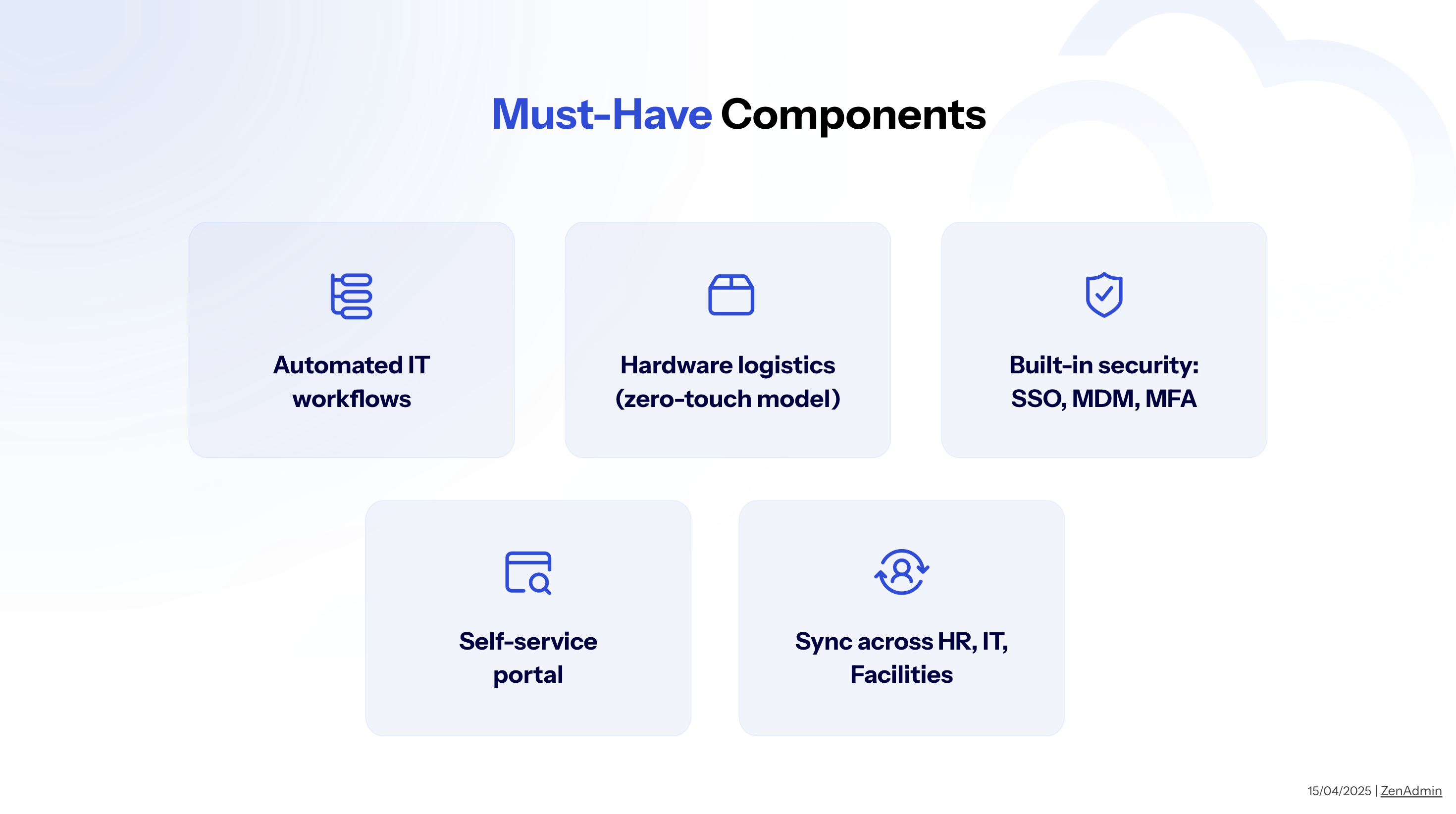 must have components for seamless it onboarding